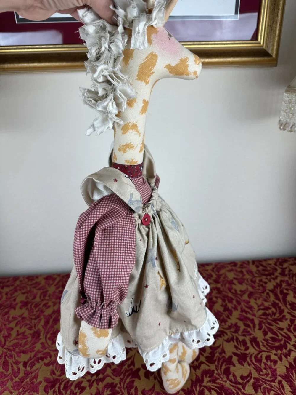 VTG Hand sewn Ginny Giraffe from Daisy Kingdom Stitch n Stuff Doll Kit ADORABLE